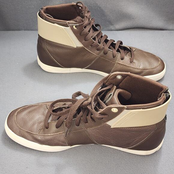 Puma High Top Sneakers Mens Size 11 Brown Leather Strap Lace Up Casual Shoes main image 11